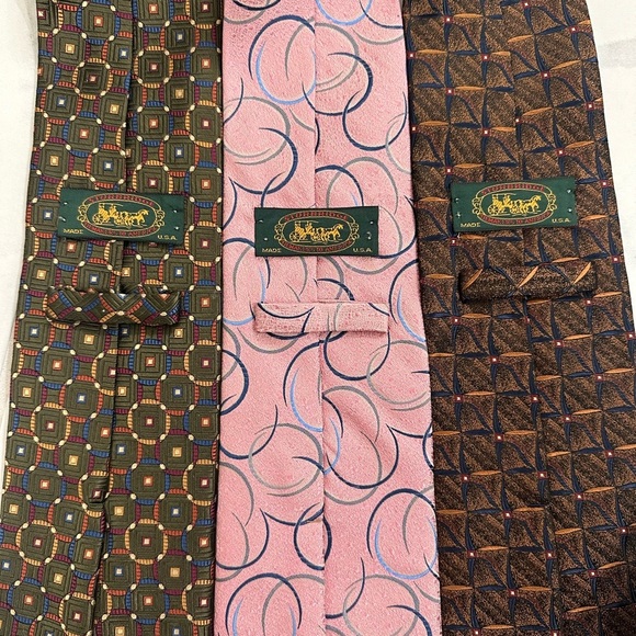 Sturbridge 100% Silk Ties - XL Length Set Of 3 - 1 New Never Worn & 2 EUC - Picture 6 of 8